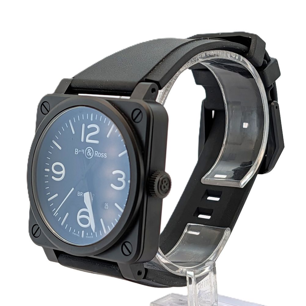 Bell & Ross BR03-92 PVD Black  Watch Full Set from 2021