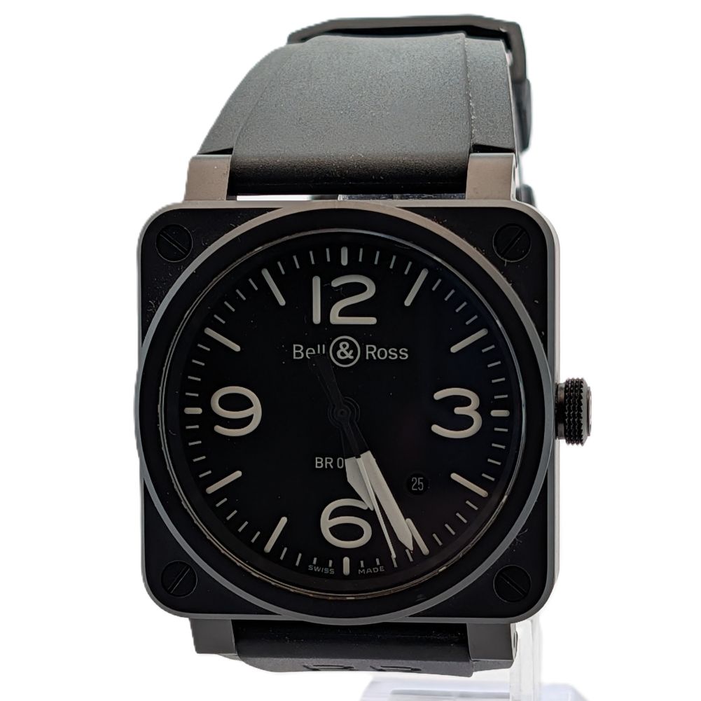 Bell & Ross BR03-92 PVD Black  Watch Full Set from 2021