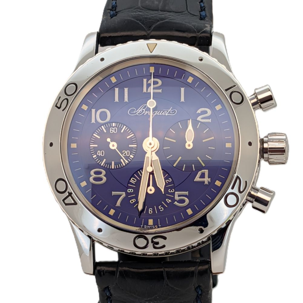 Breguet Type XX Aeronvale Ref.5807 very rare Blue dial Chronograph