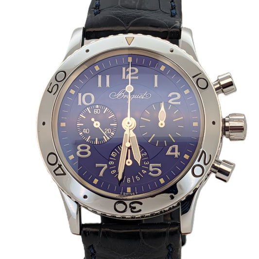 Breguet Type XX Aeronvale Ref.5807 very rare Blue dial Chronograph