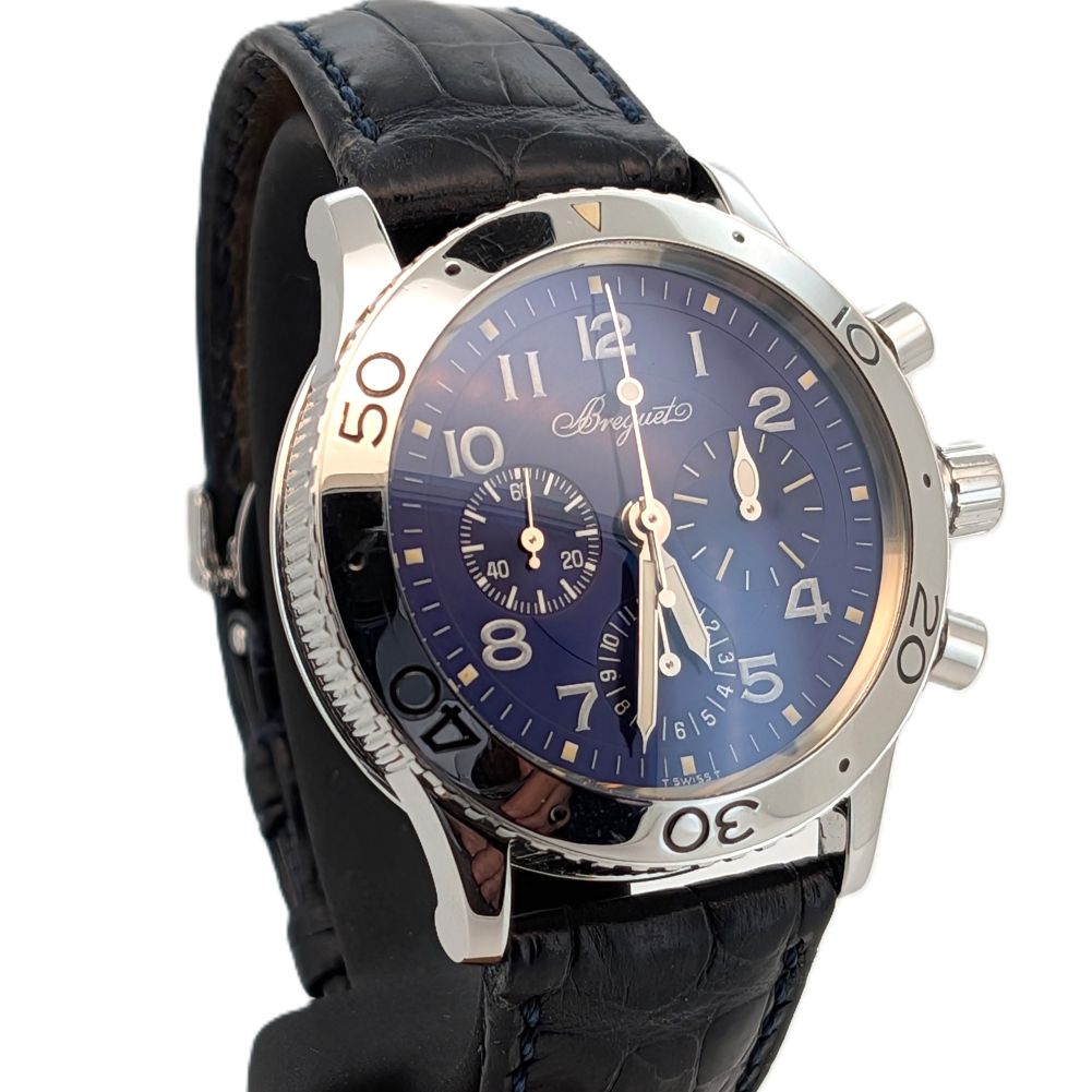 Breguet Type XX Aeronvale Ref.5807 very rare Blue dial Chronograph