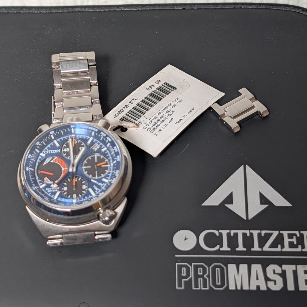 Citizen ProMaster Eco Drive Chrono Bullhead watch