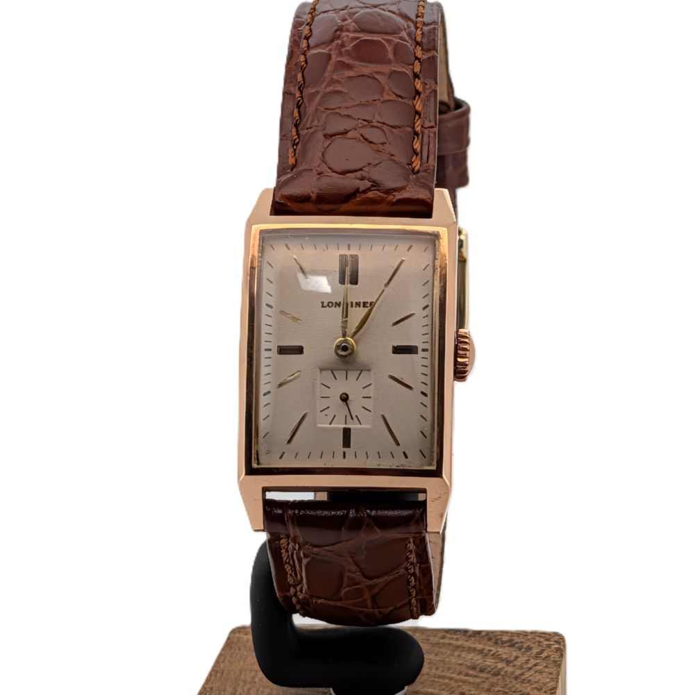 Longines vintage 14k gold and stainless watch (1950's)