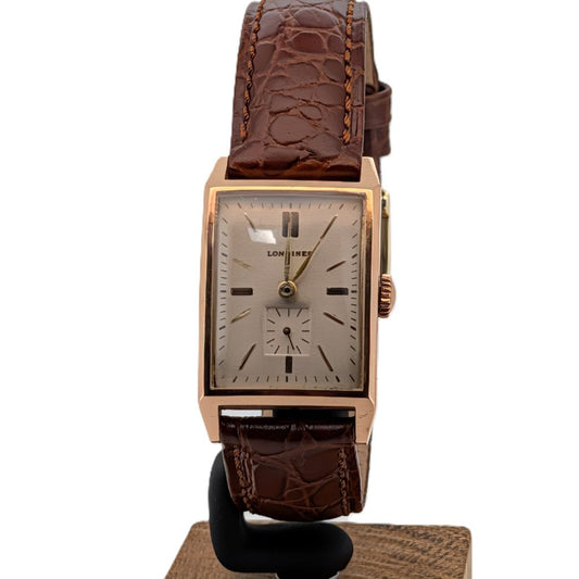 Longines vintage 14k gold and stainless watch (1950's)