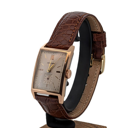Longines vintage 14k gold and stainless watch (1950's)
