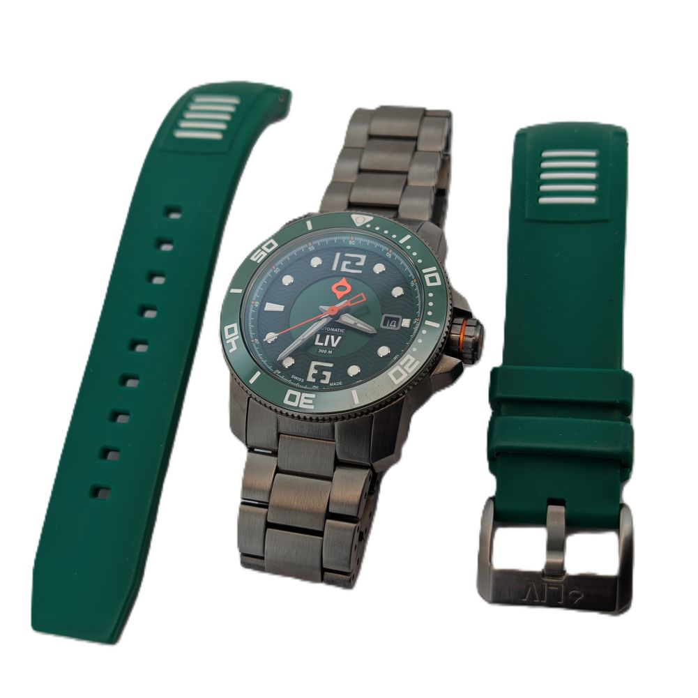 LIV GX-Divers 41mm Gamma Green Watch