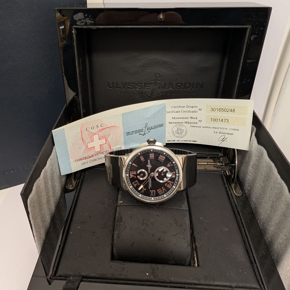 Ulysse Nardin Marine Chronometer 1183-122 Full Set Watch