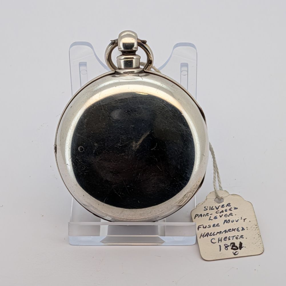 Double Cased Silver Fusee Pocket watch from c1831 Functioning retailed by G A Moir Brechin