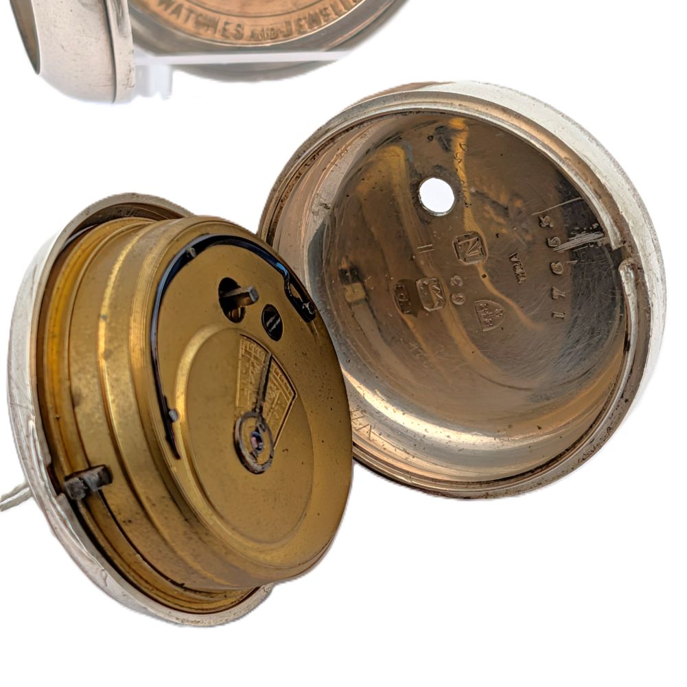 Double Cased Silver Fusee Pocket watch from c1831 Functioning retailed by G A Moir Brechin