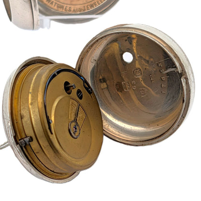 Double Cased Silver Fusee Pocket watch from c1831 Functioning retailed by G A Moir Brechin